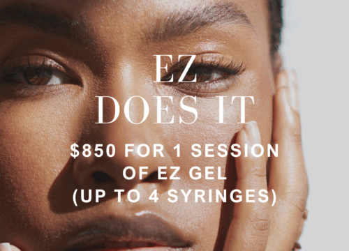 EZ Does It - $850 for 1 session of EZ gel (up to 4 syringes)